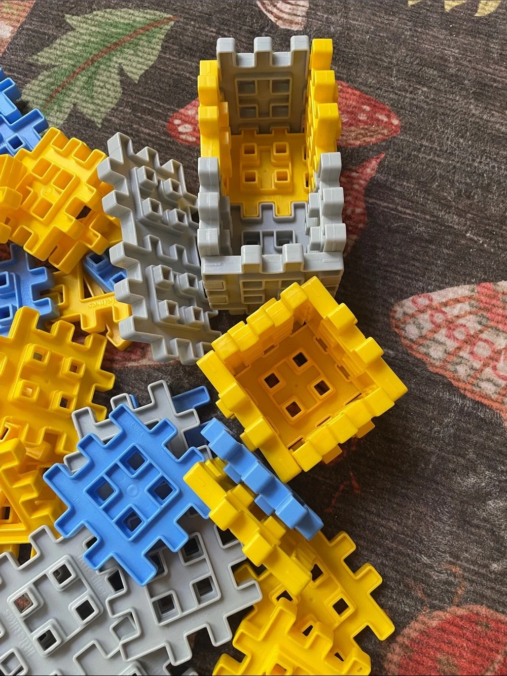 Little Tikes Waffle Blocks Building Blocks Set - Yellow, Blue, Gray - Kids Toys - Picture 2 of 10